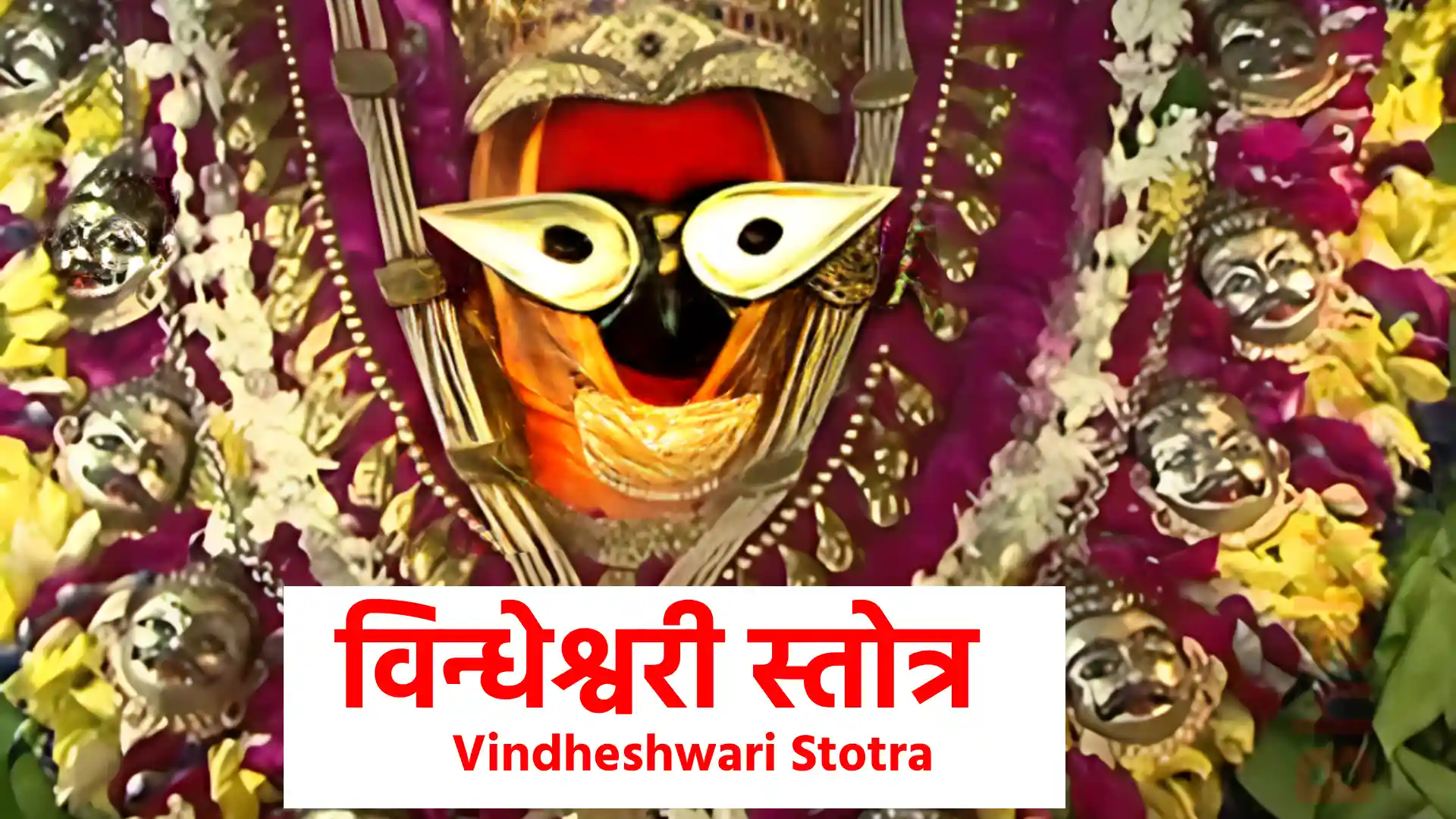 विन्धेश्वरी स्तोत्र | Vindheshwari Stotra निशुम्भ-शुम्भ-गर्जनीं, प्रचण्ड-मुण्ड-खण्डिनीम्... वने रणे प्रकाशिनीं भजामि विन्ध्यवासिनीम् !! त्रिशुल-मुण्ड-धारिणीं धरा-विघात-हारिणीम्... गृहे-गृहे निवासिनीं भजामि विन्ध्यवासिनीम् !! दरिद्रदुःख-हारिणीं, सदा विभुतिकारिणीम्... वियोग-शोक-हारिणीं, भजामि विन्ध्यवासिनीम् !! लसत्सुलोल-लोचनं लतासनं वरप्रदम्... कपाल-शुल-धारिणीं, भजामि विन्ध्यवासिनीम् !! कराब्जदानदाधरां, शिवाशिवां प्रदायिनीम्... वरा-वराननां शुभां भजामि विन्ध्यवासिनीम् !! ऋषिन्द्रजामिनीप्रदां, त्रिधा स्वरूप-धारिणीम्... जले स्थले निवासिनीं, भजामि विन्ध्यवासिनीम् !! विशिष्ट-शिष्ट-कारिणीं, विशाल रूप-धारिणीम्... महोदरे विलासिनीं, भजामि विन्ध्यवासिनीम् !! पुरन्दरादि-सेवितां पुरादिवंशखण्डिताम्... विशुद्ध-बुद्धिकारिणीं, भजामि विन्ध्यवासिनीम् !!