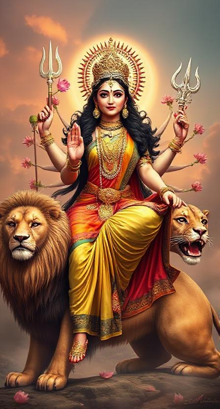 durga mata wallpaper 13