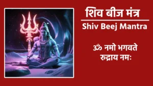 Shiv Beej Mantra ॥ॐ ह्रीं नम: शिवाय॥