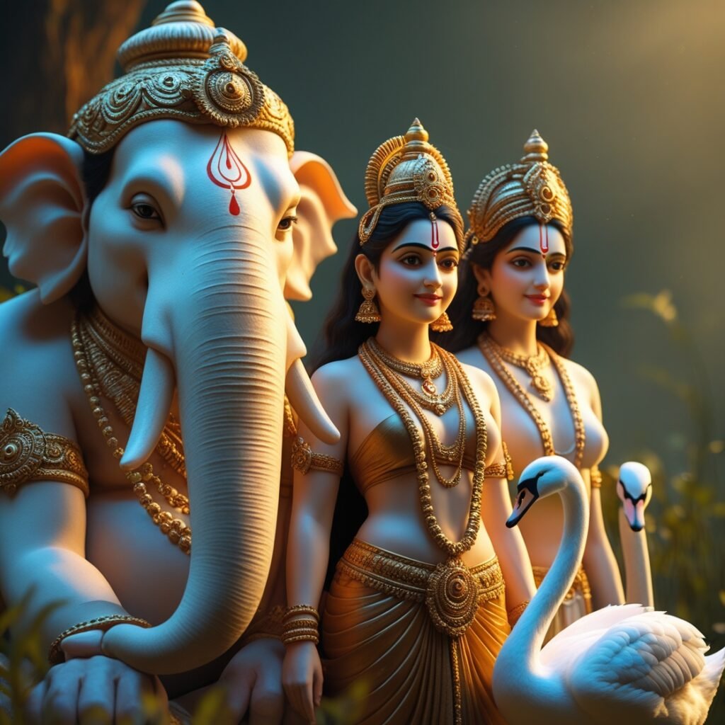 20+ Laxmi Ganesh Saraswati | लक्ष्मी गणेश सरस्वती : देवी लक्ष्मी, गणेश और सरस्वती के शुभ चित्र 8 15 6