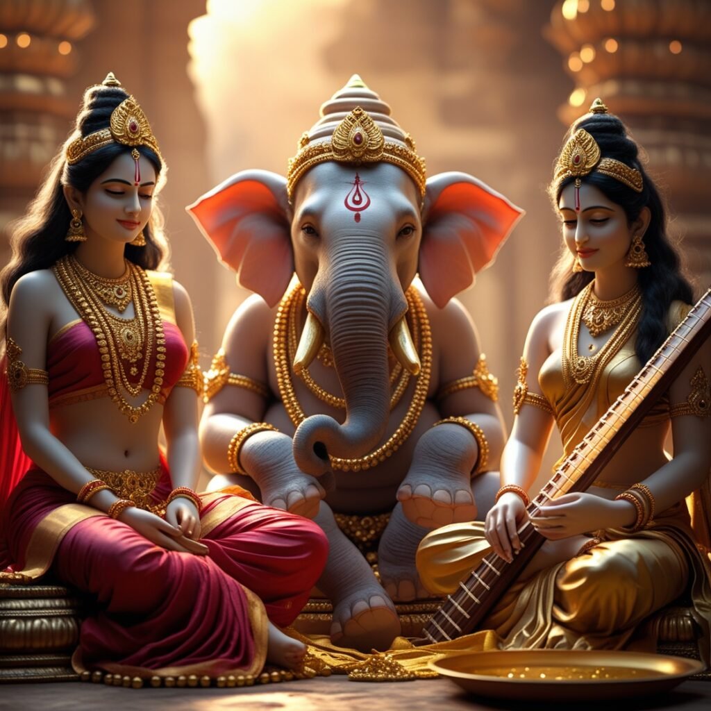 20+ Laxmi Ganesh Saraswati | लक्ष्मी गणेश सरस्वती : देवी लक्ष्मी, गणेश और सरस्वती के शुभ चित्र 12 6 7