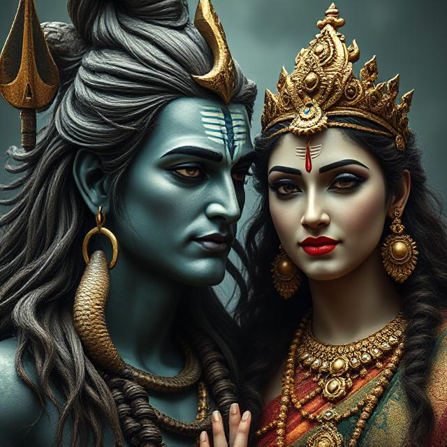 Shiv Parvati images depicting the divine union of Lord Shiva and Goddess Parvati, symbolizing eternal love, cosmic balance, and spiritual harmony. The image radiates peace and divine energy.