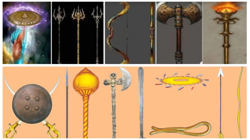 दिव्य अस्त्र-शस्त्र