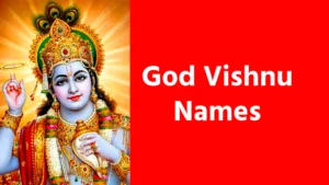 God Vishnu Names
