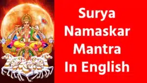 Surya Namaskar Mantra In English